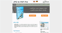 Desktop Screenshot of jpgtopdfpro.com