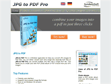 Tablet Screenshot of jpgtopdfpro.com